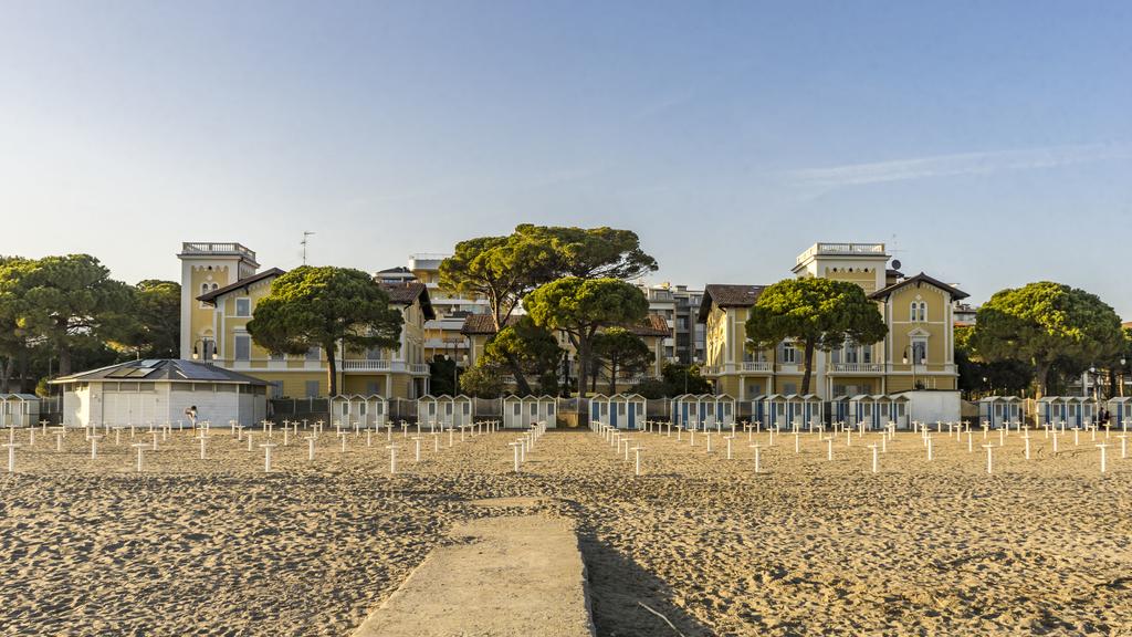 Das Hotel Villa Bianchi direkt am Strand von Grado